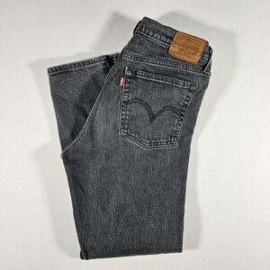 Levi's Jeans Womens Wedgie Straight Size 28 Black Wash